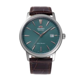 Orient RA-AC0F13E Мъжки часовник- Автоматичен механизъм, Кафява кожа, Зелен циферблат, 5 ATM
