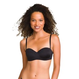 DIM WIREFREE STRAPLESS BRA - Women's bra with removable straps - black