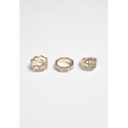 Rings - 3pcs - gold colors
