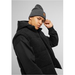 Unisex Cap Urban Classics Synthetic Leatherpatch Long Beanie