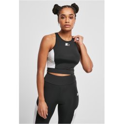 Women's Cropped Sports Top Starter Black/White