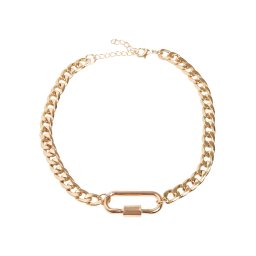 Necklace with clasp - gold color