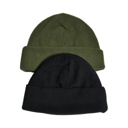 Fleece beanie 2-pack tiniolive/black