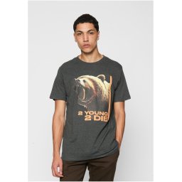2 Young 2 Die Tee Charcoal