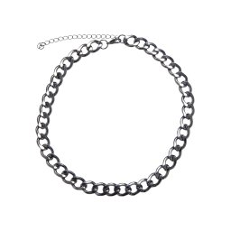 Large Chain Necklace - Silver Color