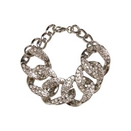 Statement bracelet - silver color