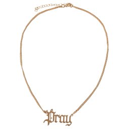 Pray necklace - gold colors