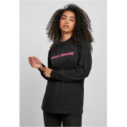 Ladies Magic Monday Long Sleeve Slogan Black