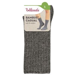 Bellinda BAMBOO CASUAL SOCKS - Winter bamboo socks - grey highlights