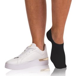 Bellinda BAMBOO FOOTIES SOCKS - Bamboo Extra Low Women's Socks - Black