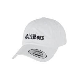 Girl Boss Dad Cap White