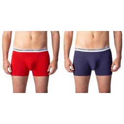 Bellinda BOXER COLOURS 2x - Double pack of cotton boxer shorts - red - blue