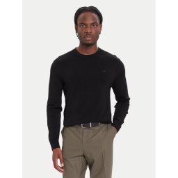 Calvin Klein Пуловер LV04LB305G Черен Regular Fit