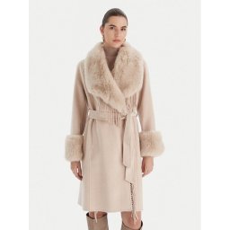 Marciano Guess Вълнено палто 5BGL46 7125A Бежов Regular Fit