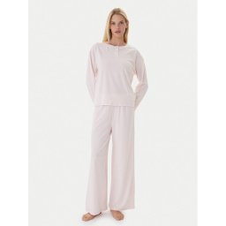 Tommy Hilfiger Пижама UW0UW06077 Розов Relaxed Fit