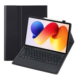 A0N19 Bluetooth Клавиатура-Калъф за Xiaomi Redmi Pad 2 Pro / Poco Pad M- Отделяема, Стойка, Мултипойнт, Вкл. Протектор, 3 цвята