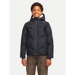 Jack & Jones Junior Зимно яке Slay 12261353 Черен Regular Fit