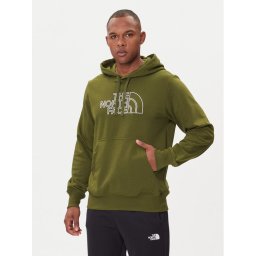 The North Face Суитшърт Drew Peak Light NF0A8C1B Зелен Regular Fit