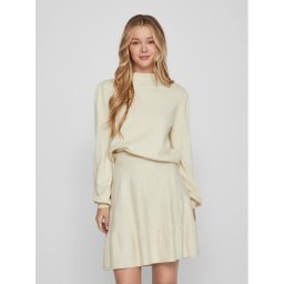 Vila Пуловер 14084179 Бежов Regular Fit