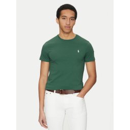 Polo Ralph Lauren Тишърт 710671438422 Зелен Slim Fit