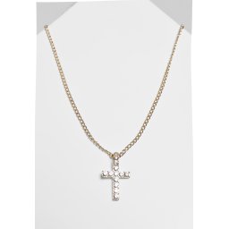Necklace with cross - gold color