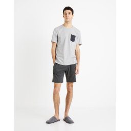 Celio Short Sleeve Pajamas and Shorts - Mens