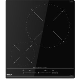 Индукционен плот за вграждане Тека IZC 42400, 2 зони за готвене, 45 см, Сензорно управление, Черен