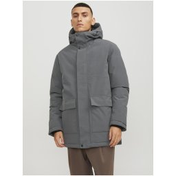 Тъмно сив мъжки зимен парка Jack & Jones Tate - мъжки