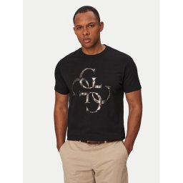 Guess Тишърт M6RI03 I3Z14 Черен Regular Fit