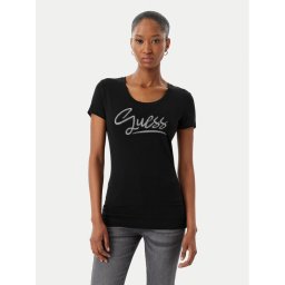Guess Тишърт W6RI24 J1314 Черен Regular Fit