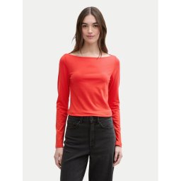 Tom Tailor Denim Блуза 1045412 Червен Slim Fit