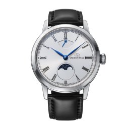 Orient Star RE-BW0004S - Автоматичен Скелетон, Луна Фаза, 70ч Резерв, Сапфирено Стъкло, Сив