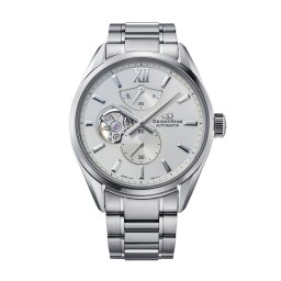 Orient Star RE-BY0011S Мъжки часовник - Автоматичен Полускелетон, Сив, 50ч Резерв, Сапфирено Стъкло, 100м Водоуст.