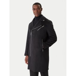 KARL LAGERFELD Вълнено палто 455015 554751 Черен Regular Fit