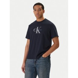 Calvin Klein Jeans Тишърт Hero Monologo LV04RB862G Тъмносин Regular Fit