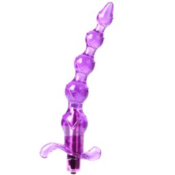 Анален вибратор "BEADS VIBRATOR PURPLE" 20 см