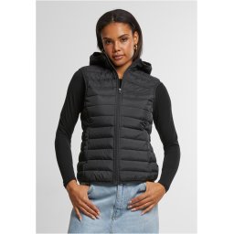 Women's ultra-light quilted vest black