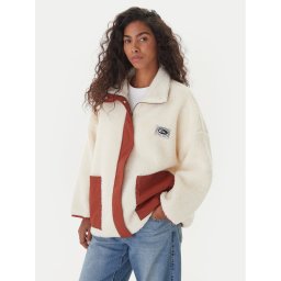 Quiksilver Преходно яке EQWPF03007 Бял Regular Fit