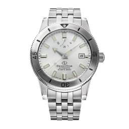 Orient Star RE-AU0502S Мъжки часовник - Спортен Автоматичен, Сив Циферблат, Дата, 41 мм, 200м Водоуст., Стоманена Верижка