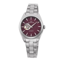 Orient Star RE-ND0102R Дамски часовник - Автоматичен, Виненочервен Циферблат, Полу-Скелетон, 30 мм, 50м Водоуст., Стоманена Верижка