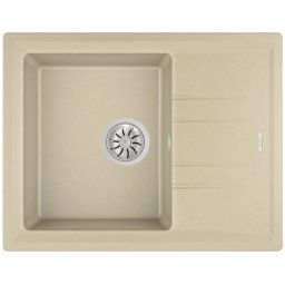 Мивка Teka Stone 45 S-TG, Гранит, Обръщаема, За шкаф, 45 см, Слонова кост