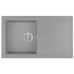 Мивка Teka Stone 50 B-TG, Гранит, Обръщаема, За шкаф, 50 см, Сив металик