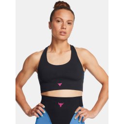 Under Armour Project Rock LG Grind Sportlette Black Women's Sports Bra