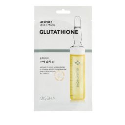 Missha Glutathione Sheet Mask озаряваща маска за лице 28 ml унисекс