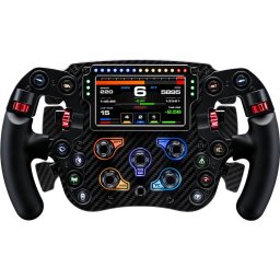 SIMAGIC FX Pro Steering Wheel with Color Screen ,Full Carbon Fiber, Six Paddles, QR50 Included. S203