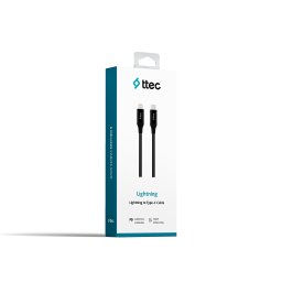 Кабел ttec Type-C - Lightning Fast Charging Cable 150cm - Черен