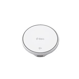 Безжично Wireless зарядно 220V ttec AirCharger M Pro Qi2/MagSafe Compatible 15W iPhone/Android Wireless Fast Charger - Бяло