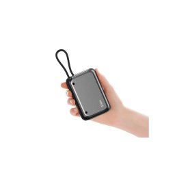 Външна батерия ttec, ReCharger, LCD, 10.000mAh, PD 30W, USB-C Cable, Черна