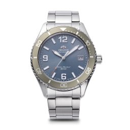 Orient RA-WJ0002L Мъжки часовник- Соларен, Спортен Водолазен, Син Циферблат, Въртящ се Безел, 39.9 мм, 200м Водоуст.