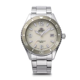 Orient RA-WJ0003S Мъжки часовник - Соларен, Спортен Водолазен, Бежов Циферблат, Въртящ се Безел, 39.9 мм, 200м Водоуст.
